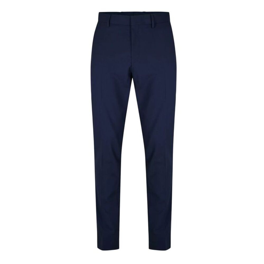 Boss Mens Patterned Straight Chinos / Navy